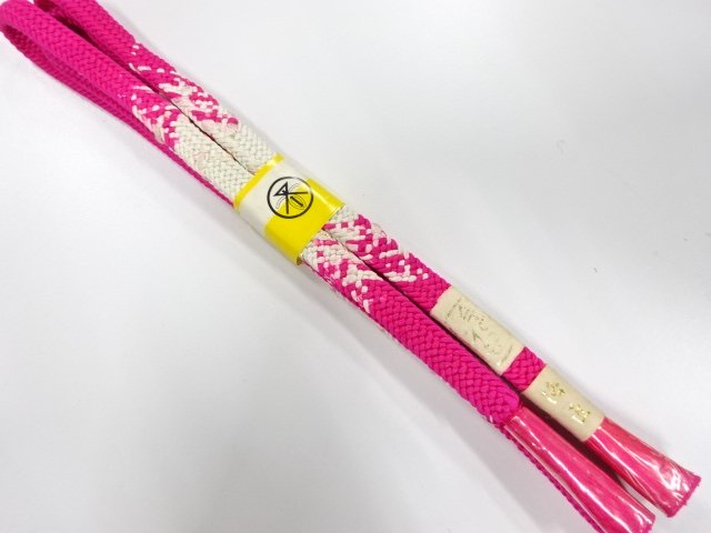 未使用品　正絹　手組帯締め